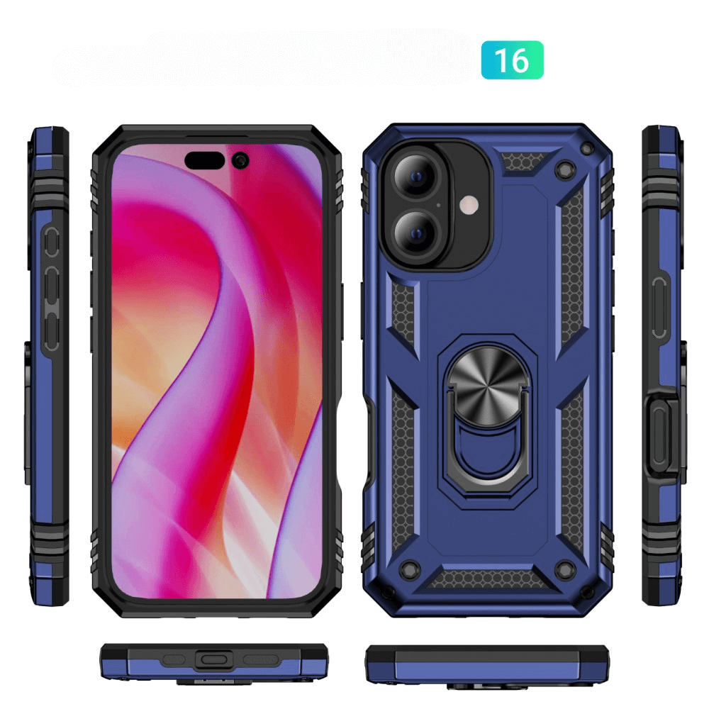 iPhone 16 - Robustes Back Cover mit Kickstand