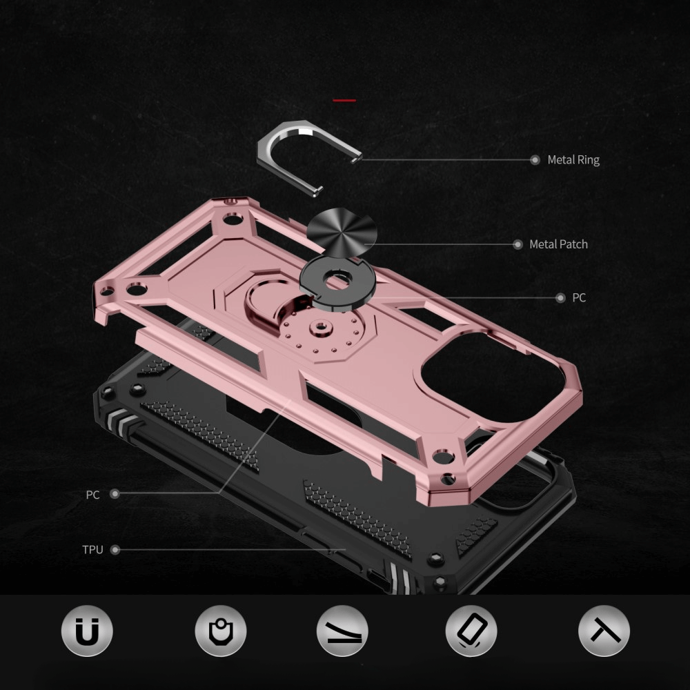 iPhone 16 - Robustes Back Cover mit Kickstand