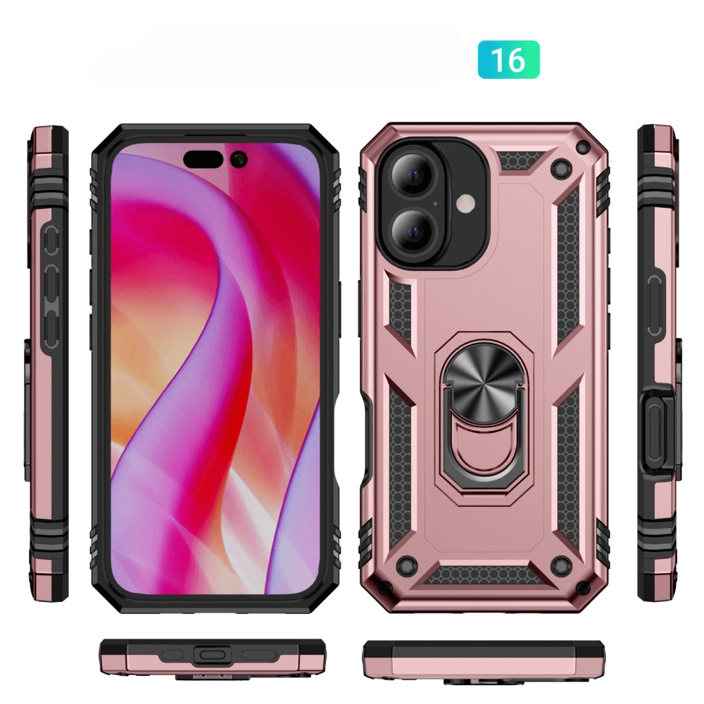 iPhone 16 - Robustes Back Cover mit Kickstand