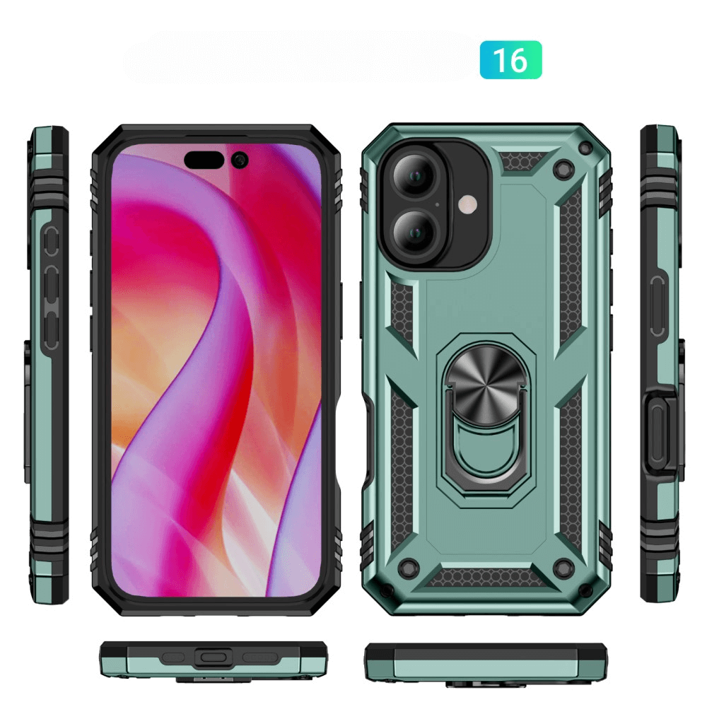 iPhone 16 - Robustes Back Cover mit Kickstand