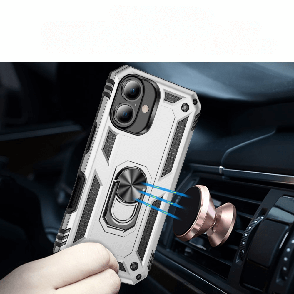 iPhone 16 - Robustes Back Cover mit Kickstand