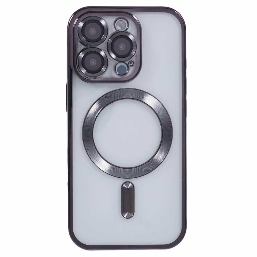 iPhone 16 Pro Max - Rubber phone case with metallic design