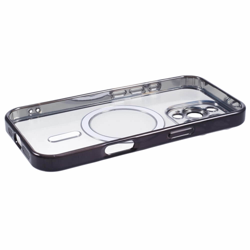 iPhone 16 Pro Max - Rubber phone case with metallic design