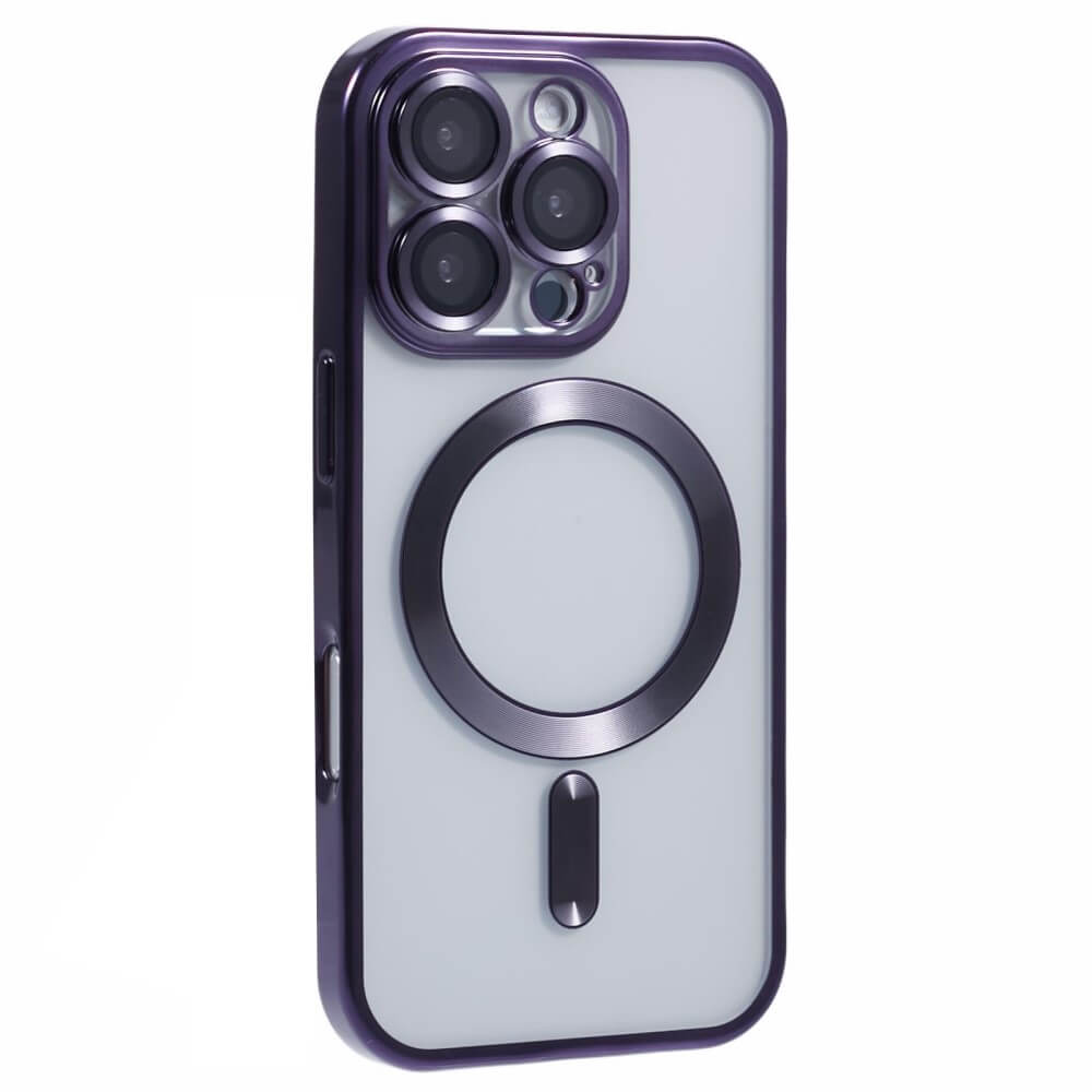 iPhone 16 Pro Max - Rubber phone case with metallic design