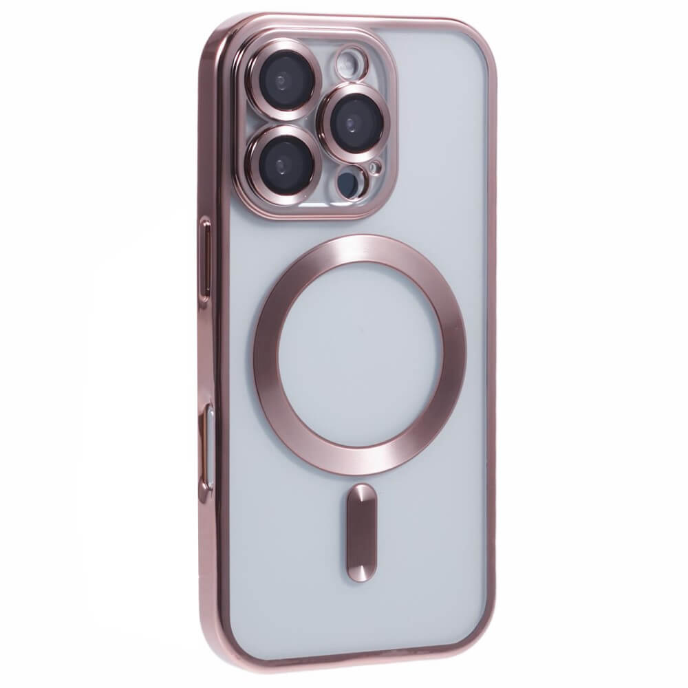 iPhone 16 Pro Max - Rubber phone case with metallic design