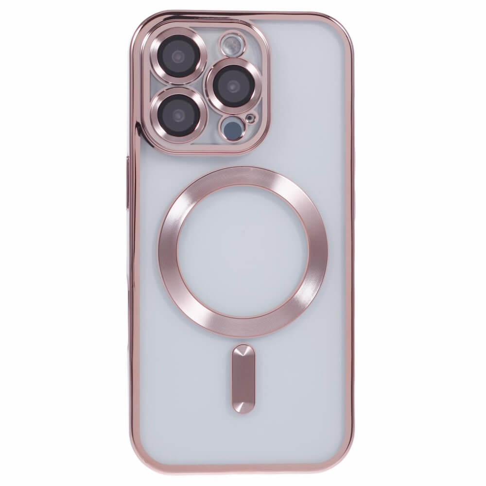 iPhone 16 Pro Max - Rubber phone case with metallic design