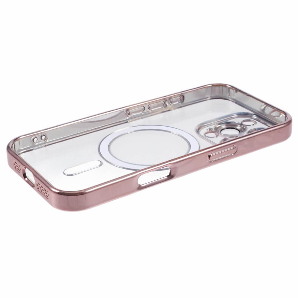 iPhone 16 Pro Max - Rubber phone case with metallic design