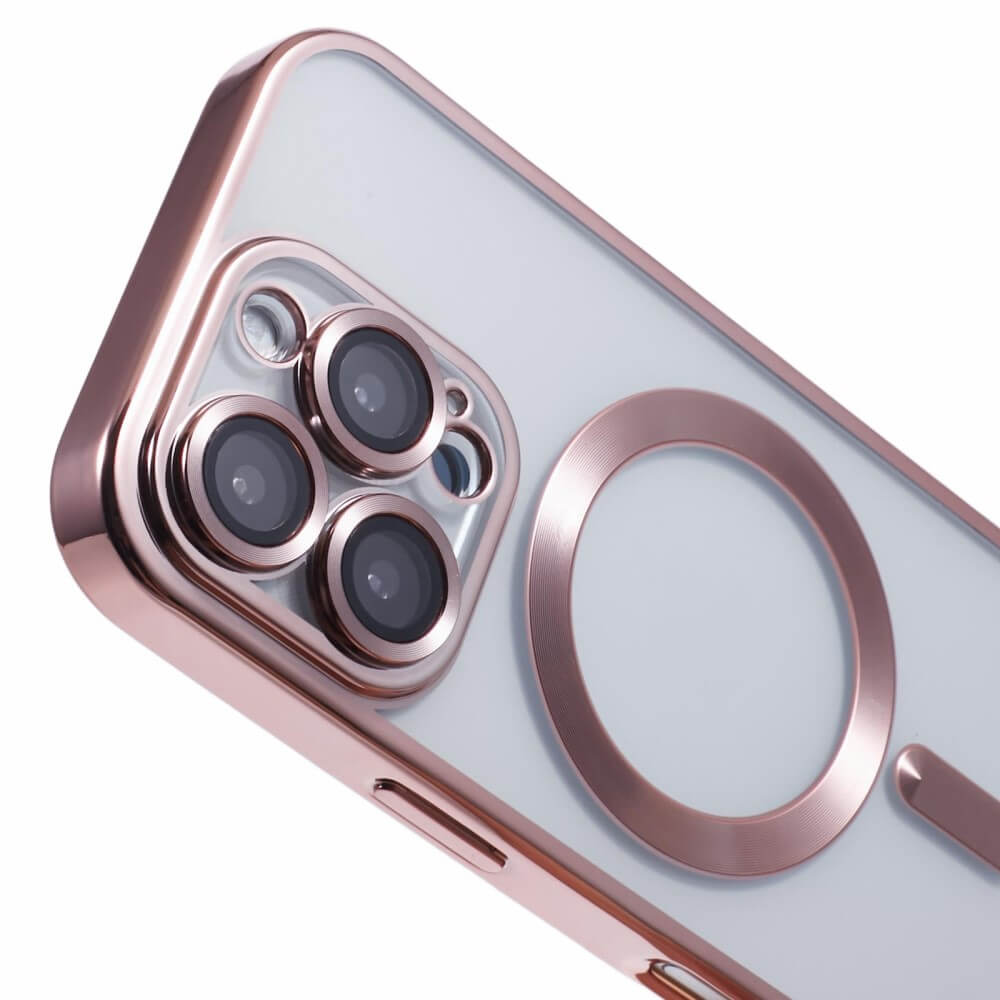 iPhone 16 Pro Max - Rubber phone case with metallic design