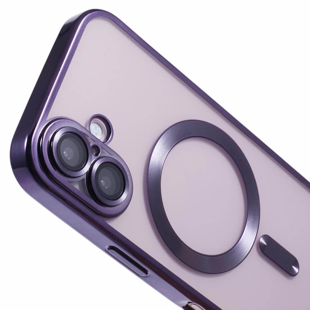 iPhone 16 Plus - Handyhülle mit metallischem Design & Kameraschutz