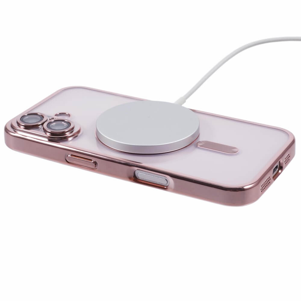 iPhone 16 Plus - Handyhülle mit metallischem Design & Kameraschutz