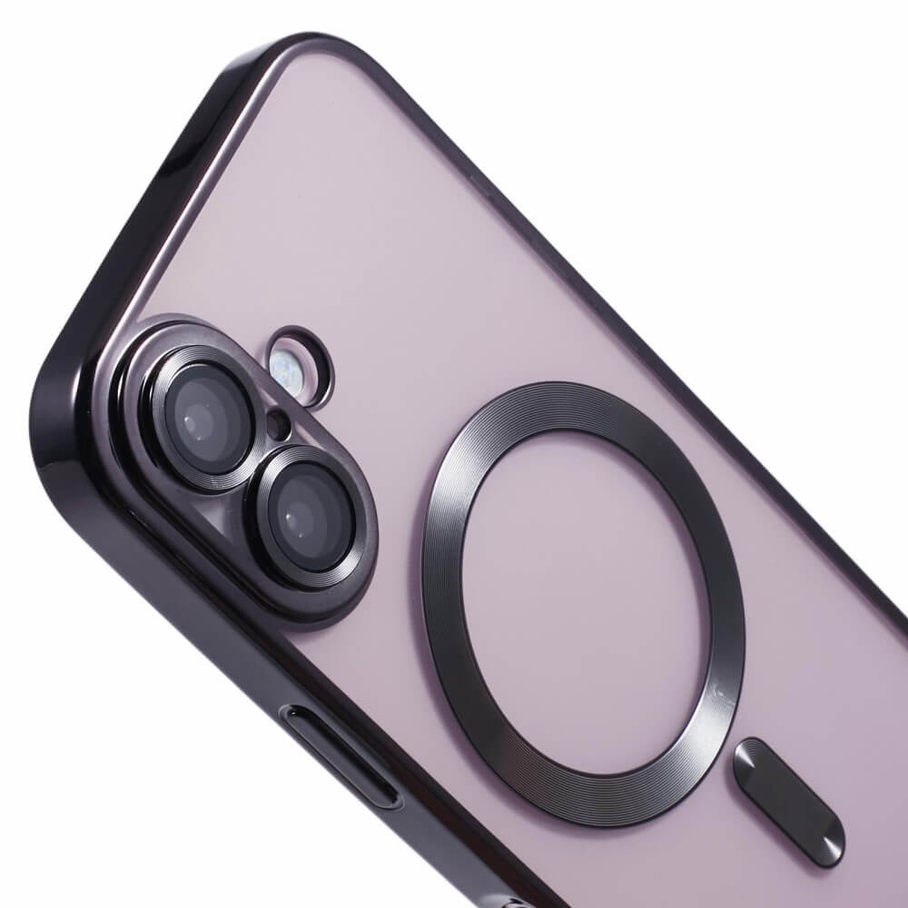 iPhone 16 Plus - Handyhülle mit metallischem Design & Kameraschutz