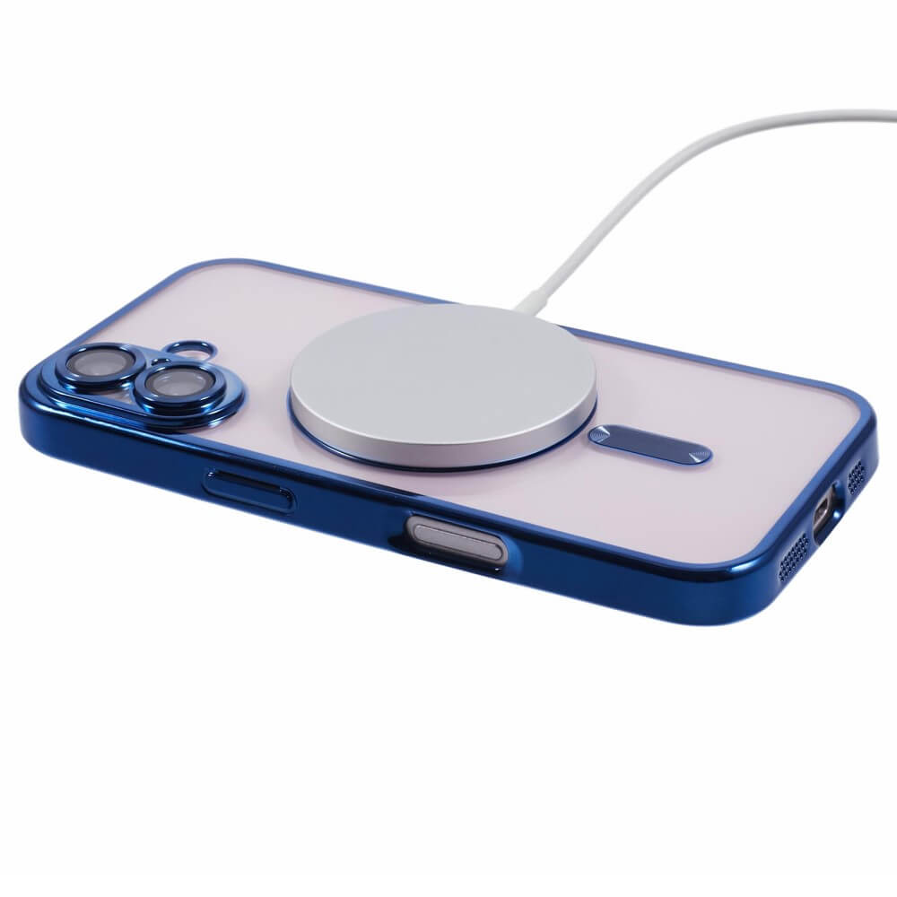 iPhone 16 Plus - Handyhülle mit metallischem Design & Kameraschutz