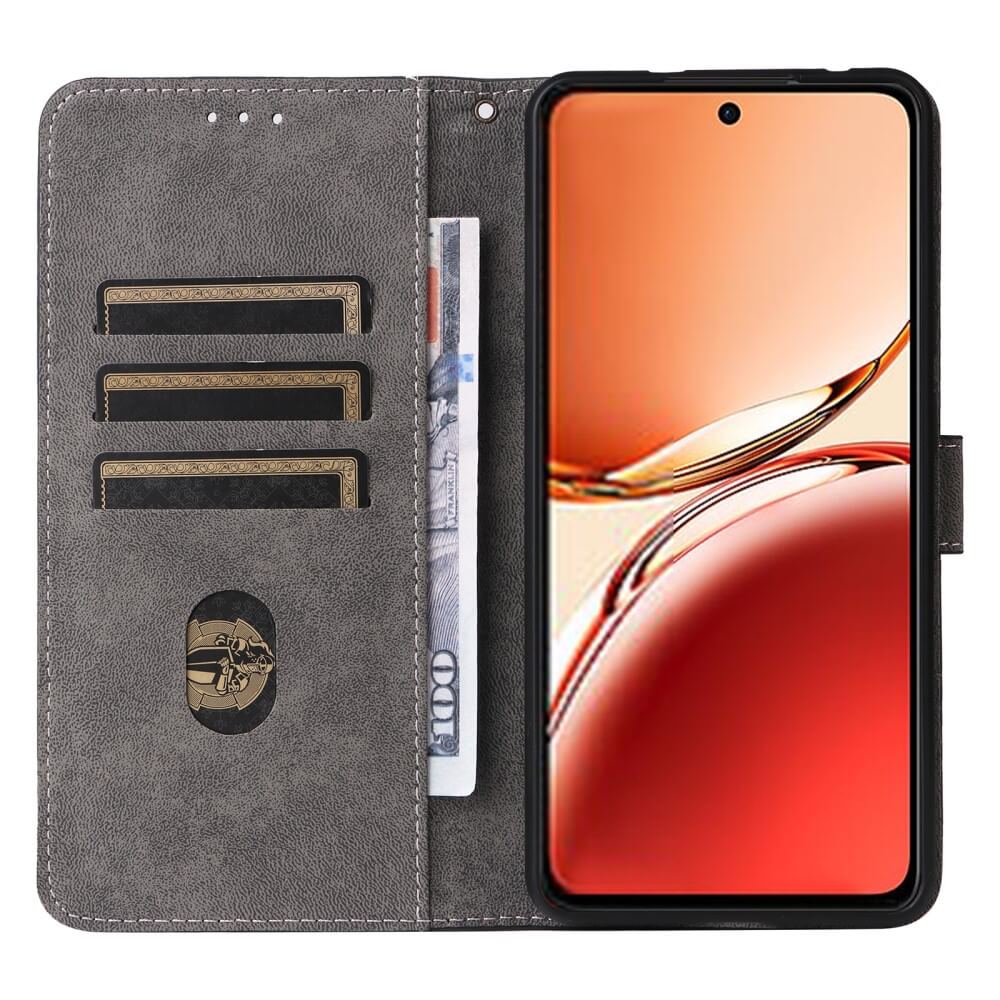 OPPO Reno12 F 5G - Leather case with RFID blocker