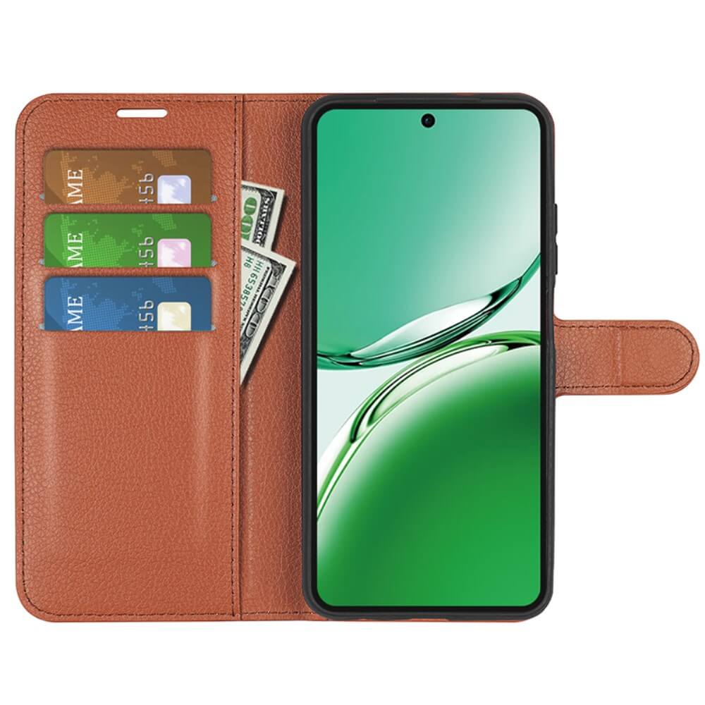 OPPO Reno12 F 5G - Leder Etui Hülle