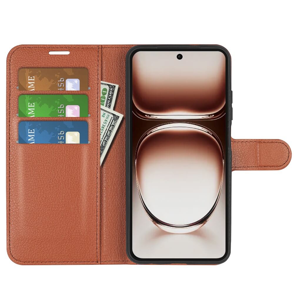 OPPO Reno12 5G - Leder Etui Hülle