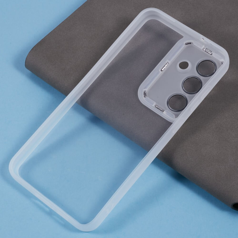 Galaxy S24 FE - Schützende Acryl-Handyhülle mit erhöhtem Rand