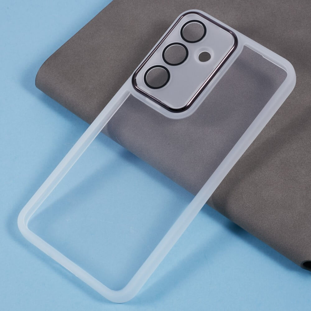 Galaxy S24 FE - Schützende Acryl-Handyhülle mit erhöhtem Rand