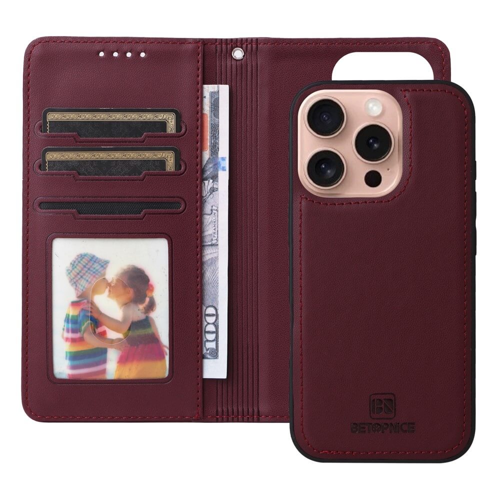 iPhone 16 Pro - Coque 2-en-1 portefeuille divisible