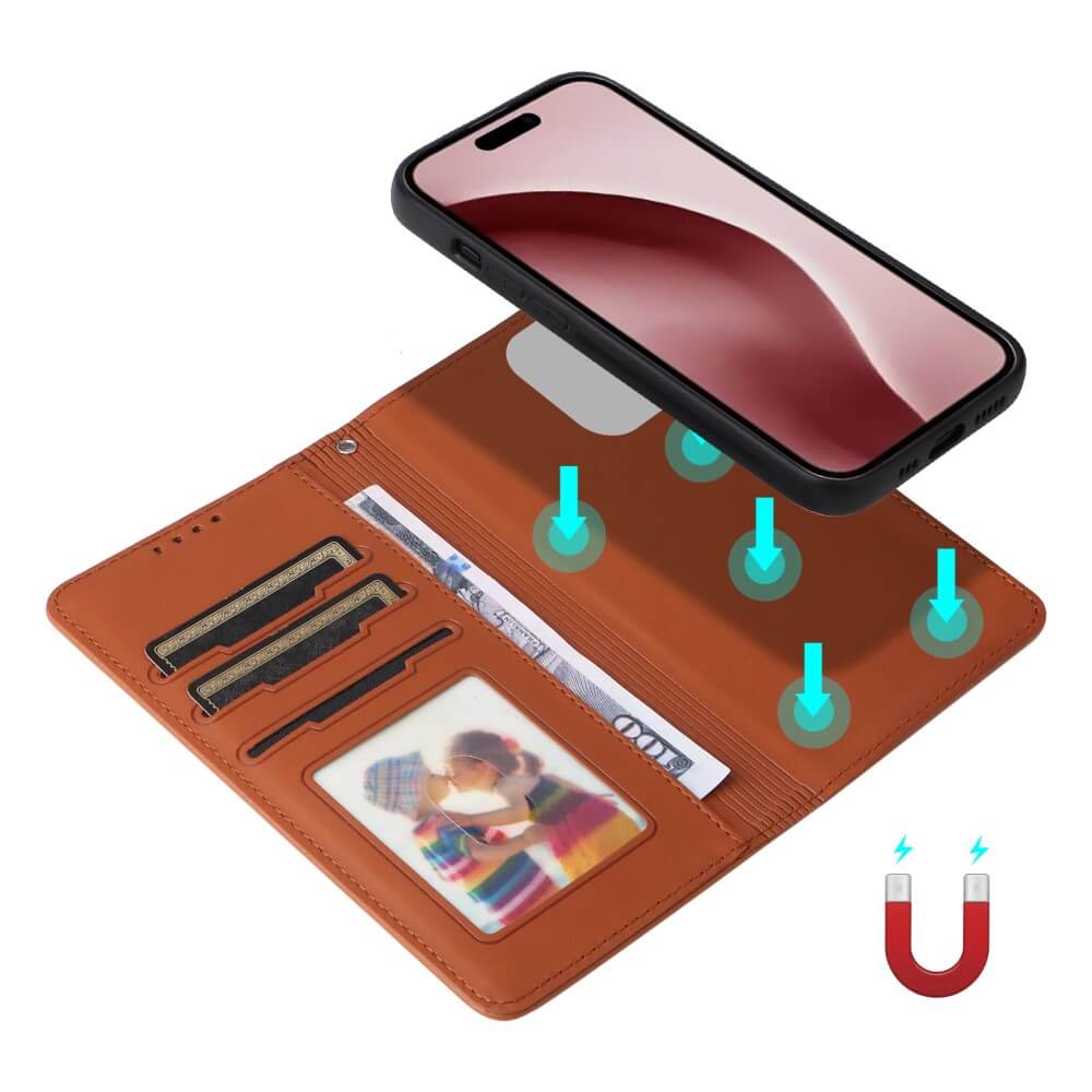 iPhone 16 Pro - Coque 2-en-1 portefeuille divisible