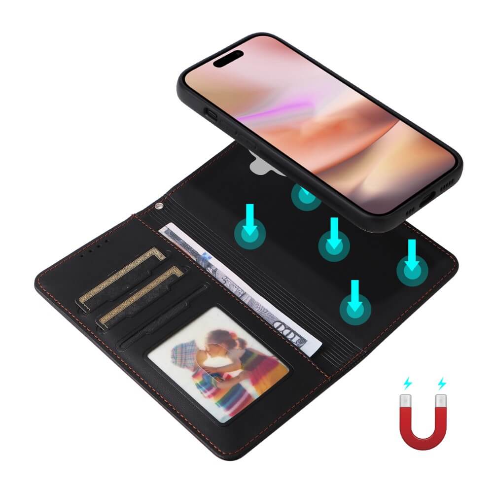 iPhone 16 Plus - Teilbare Brieftasche 2-in-1 Handyhülle