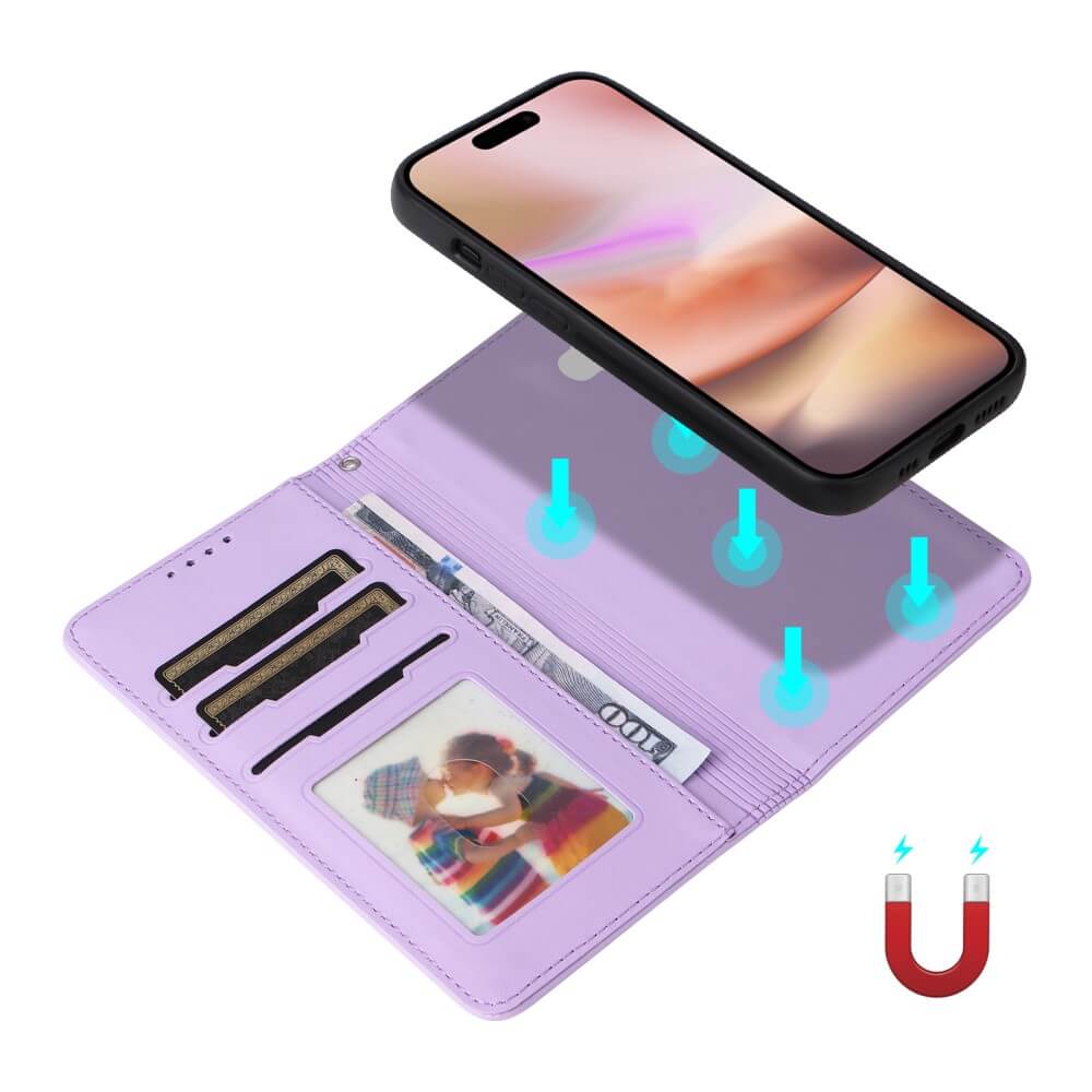 iPhone 16 Plus - Teilbare Brieftasche 2-in-1 Handyhülle