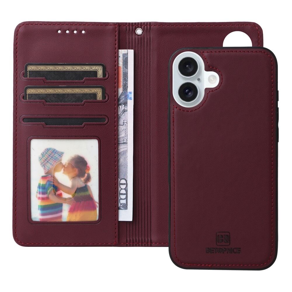iPhone 16 Plus - Teilbare Brieftasche 2-in-1 Handyhülle