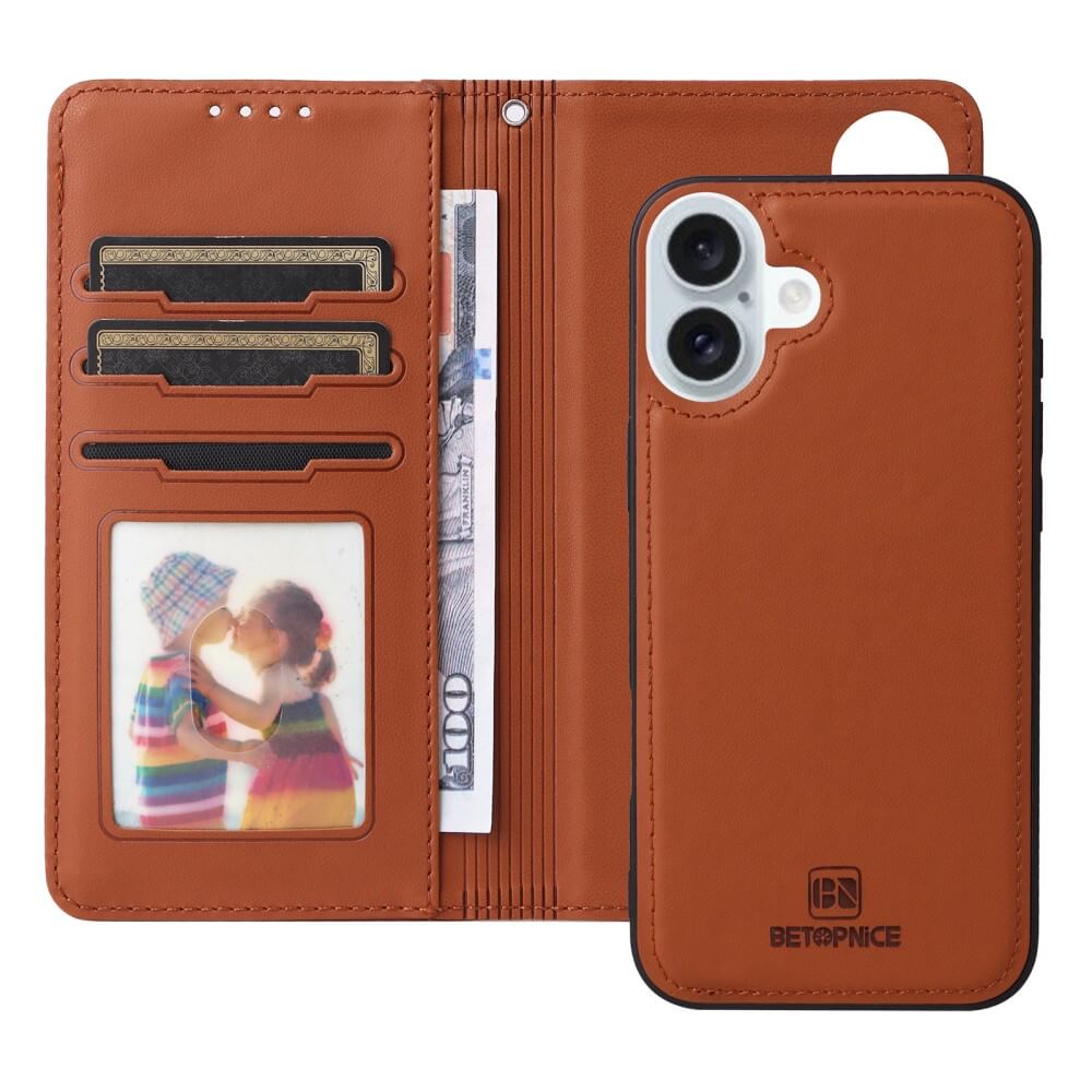 iPhone 16 Plus - Teilbare Brieftasche 2-in-1 Handyhülle
