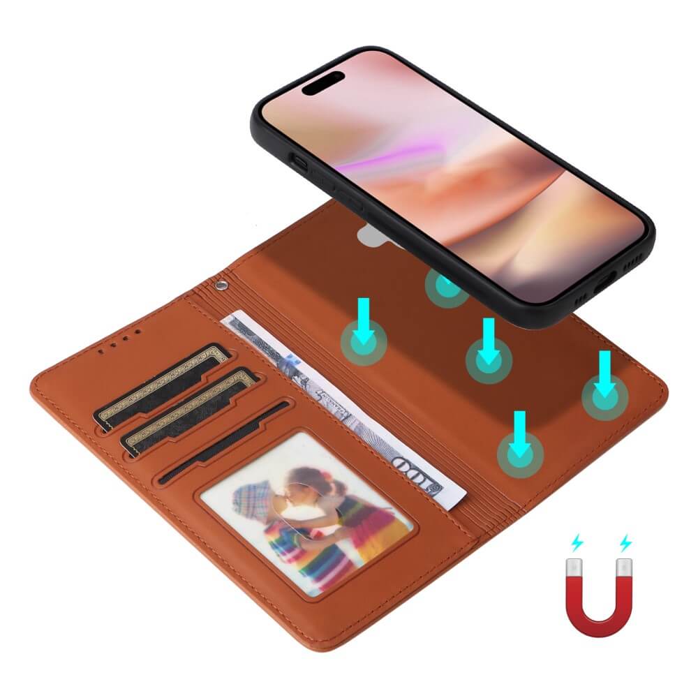 iPhone 16 Plus - Teilbare Brieftasche 2-in-1 Handyhülle