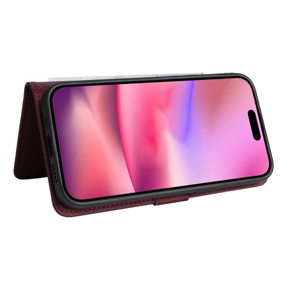 iPhone 16 - Custodia portafoglio divisibile 2 in 1