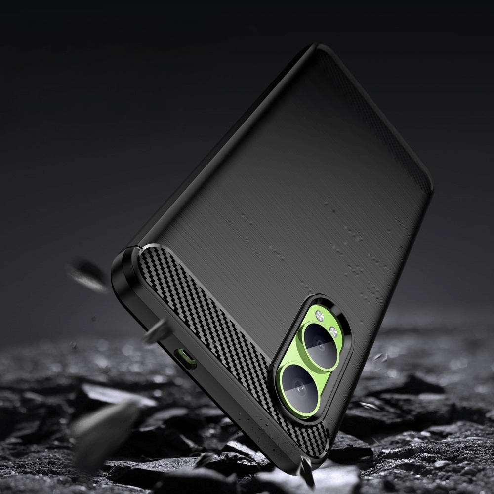 OnePlus Nord CE4 Lite - Coque look métal carbone