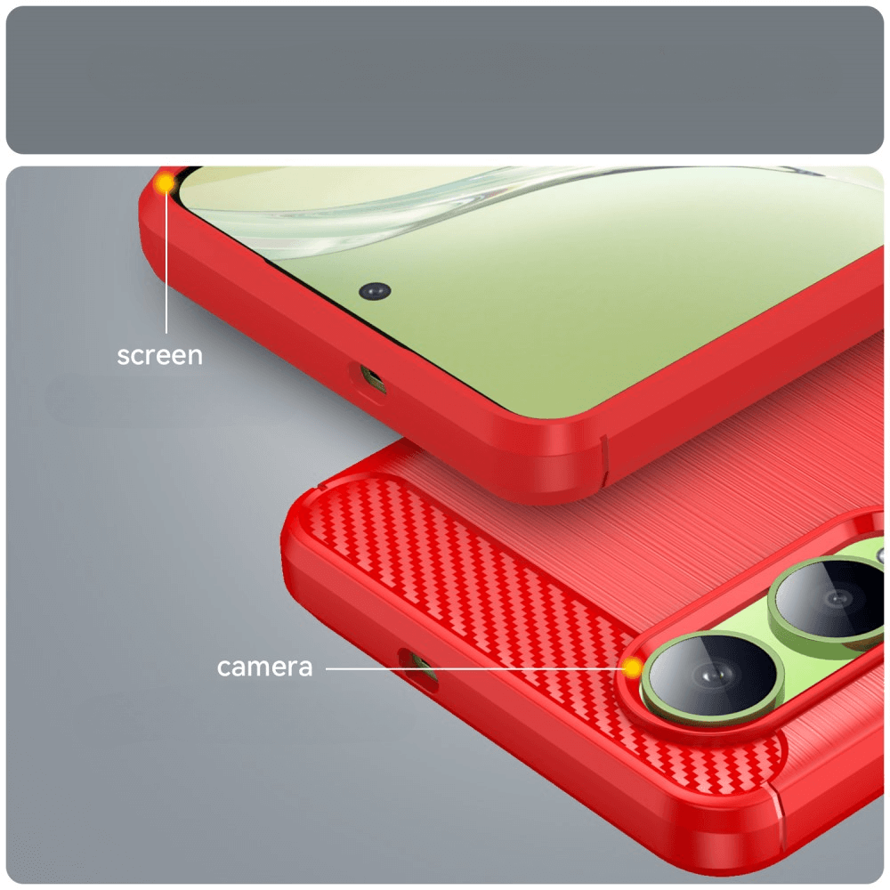 OnePlus Nord CE4 Lite - Coque look métal carbone