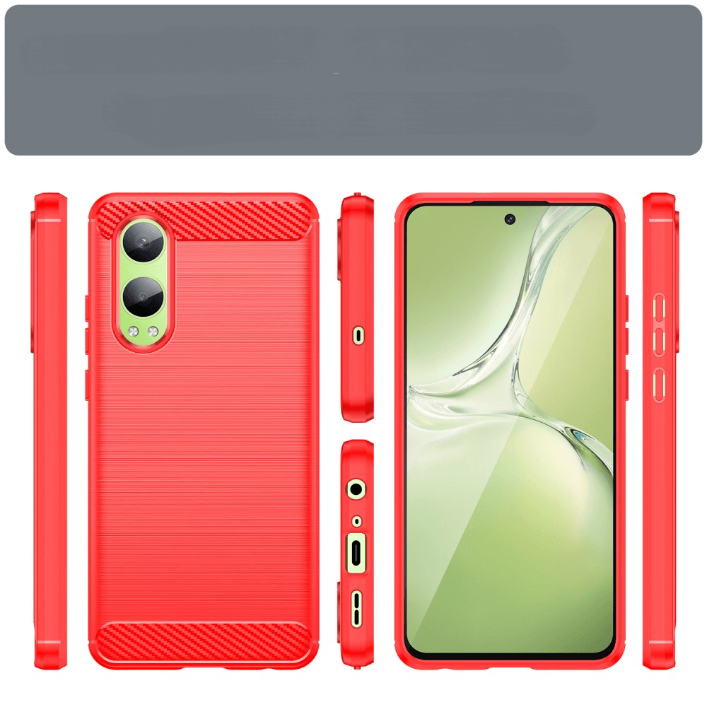 OnePlus Nord CE4 Lite - Coque look métal carbone