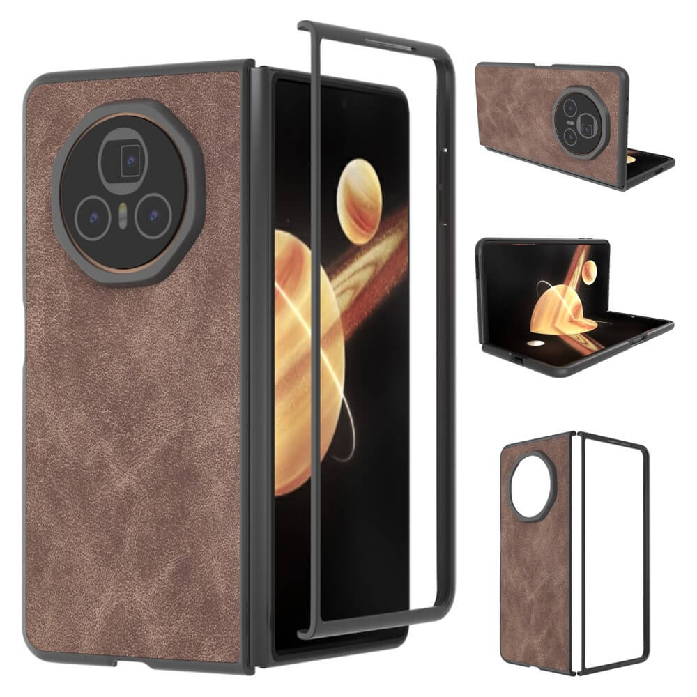 HONOR Magic V3 5G - Coque de protection 360 degrés en simili cuir