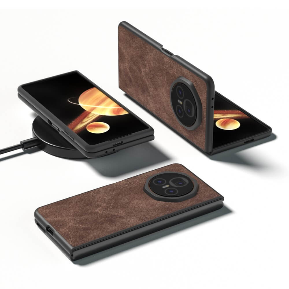 HONOR Magic V3 5G - Coque de protection 360 degrés en simili cuir