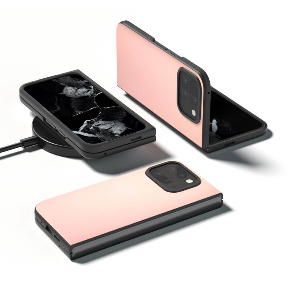 Google Pixel 9 Pro Fold - Coque de protection 360 degrés en simili cuir