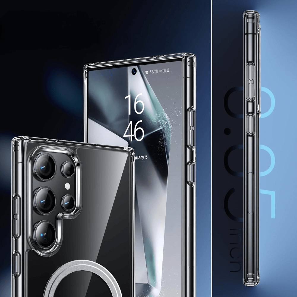 Galaxy S24 Ultra - Schützende Acryl-Handyhülle mit Magnet