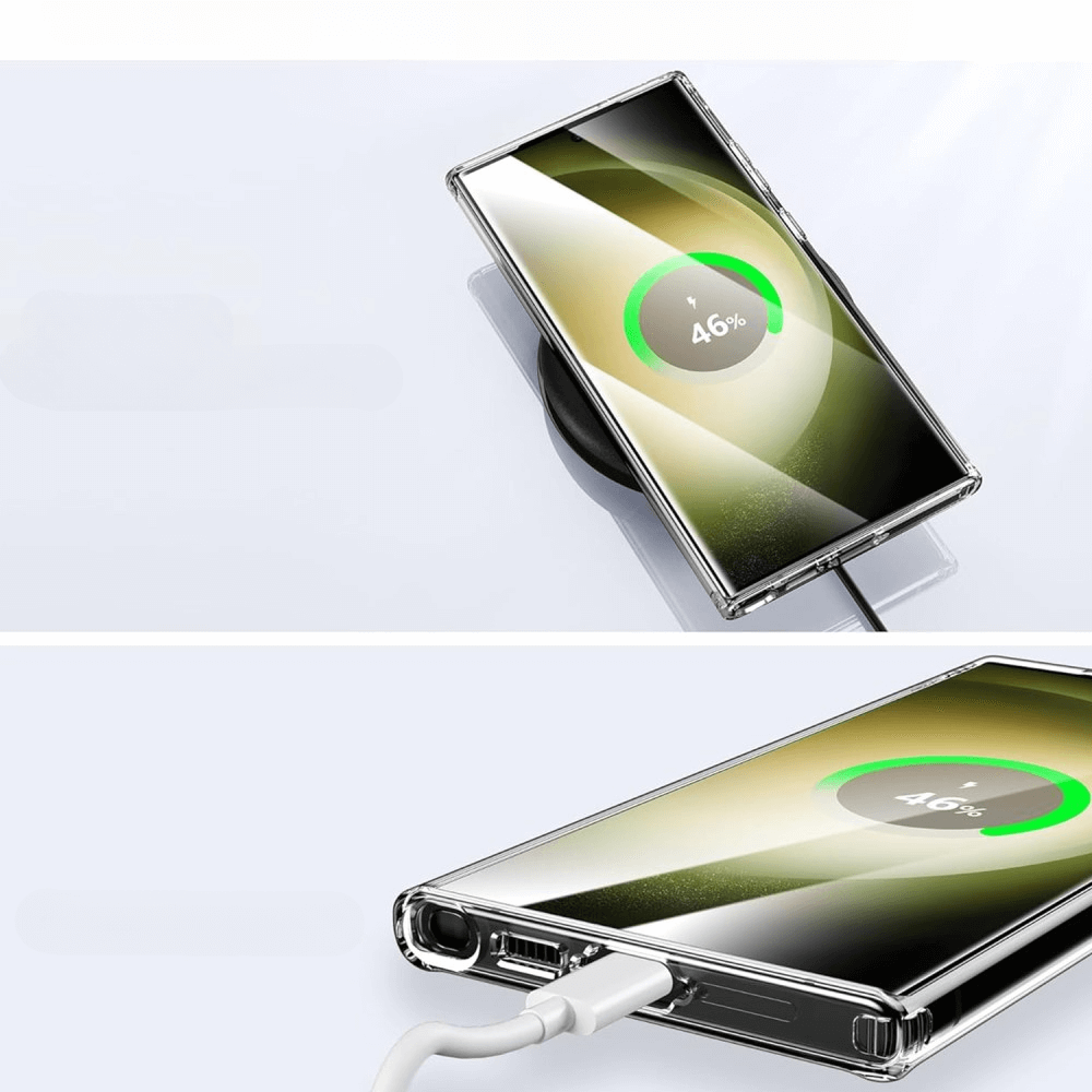 Galaxy S24 Ultra - Schützende Acryl-Handyhülle mit Magnet