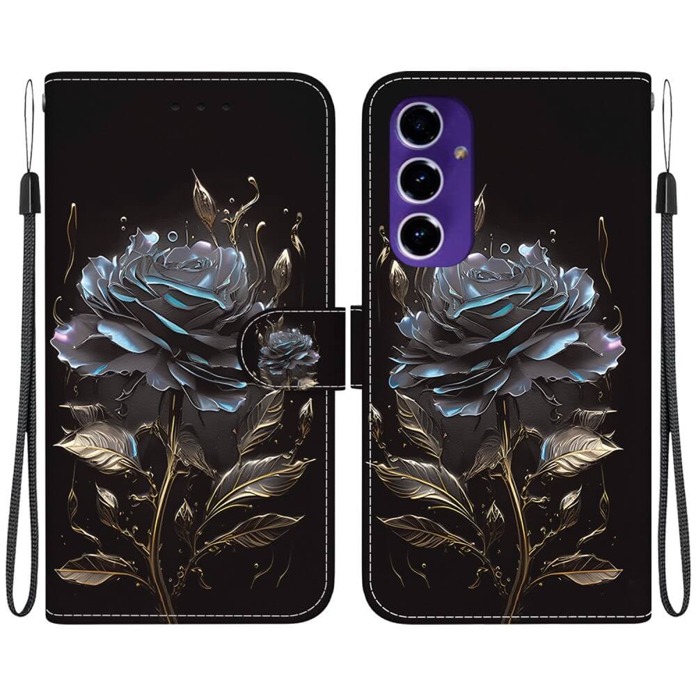 Galaxy A16 - Tasche Hülle mit Blüten Motiv