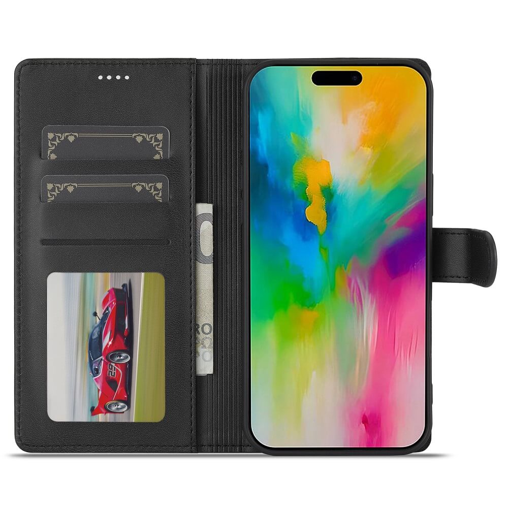 iPhone 16 - LC.IMEEKE Custodia in pelle