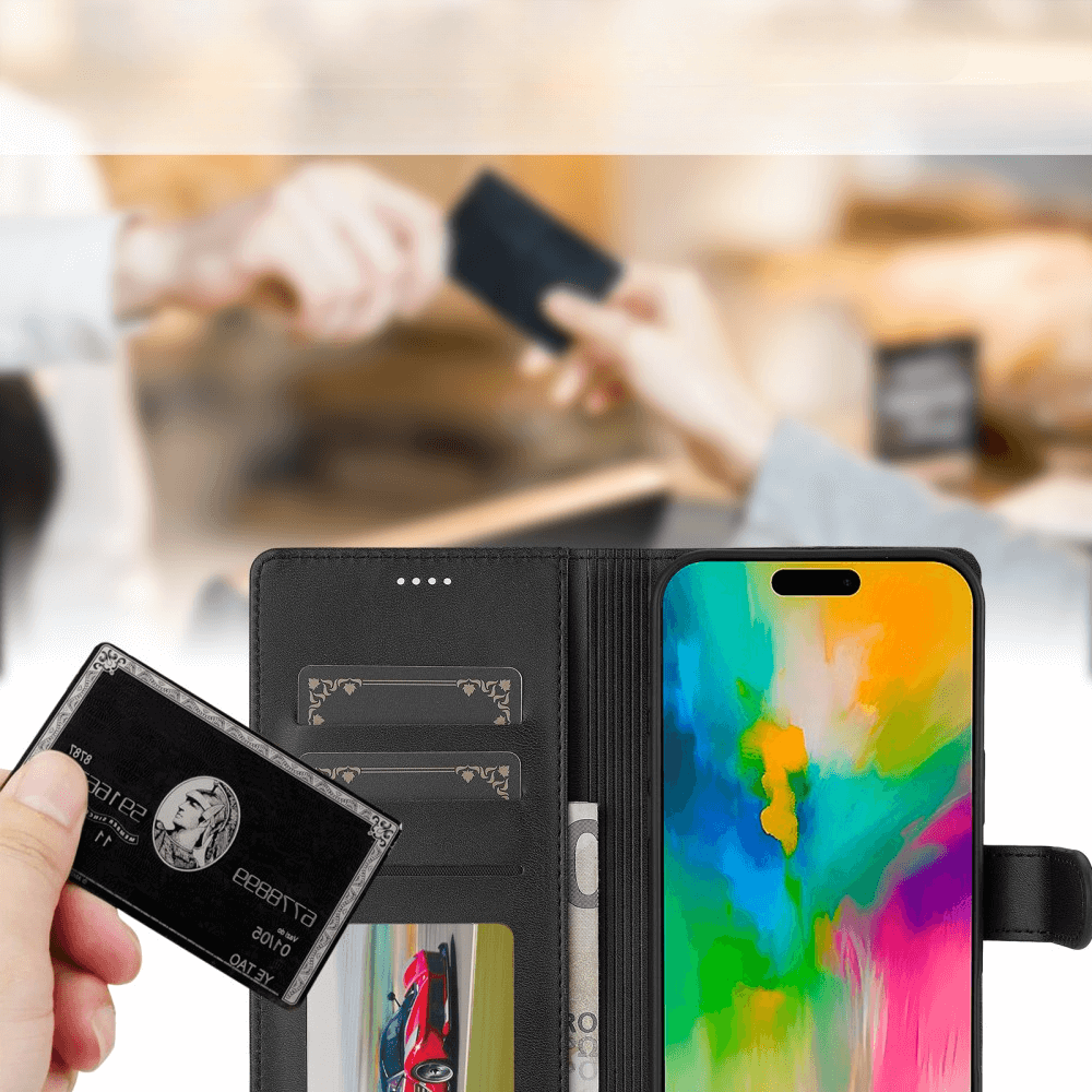 iPhone 16 - LC.IMEEKE Custodia in pelle