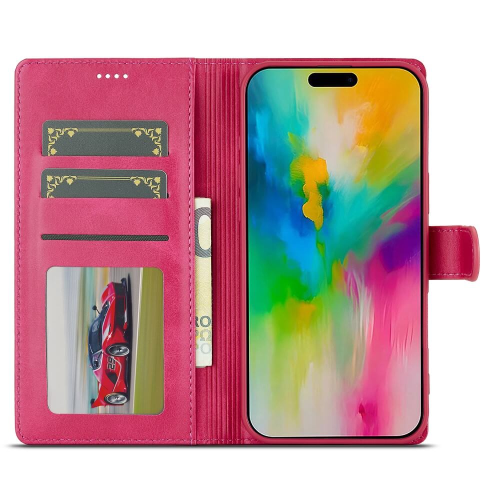 iPhone 16 - LC.IMEEKE Custodia in pelle