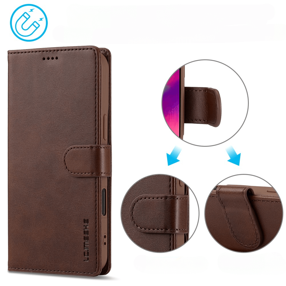 iPhone 16 - LC.IMEEKE Custodia in pelle