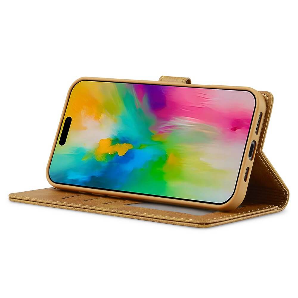 iPhone 16 - LC.IMEEKE Custodia in pelle