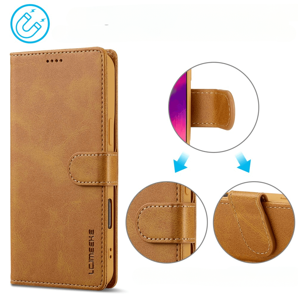 iPhone 16 - LC.IMEEKE Custodia in pelle