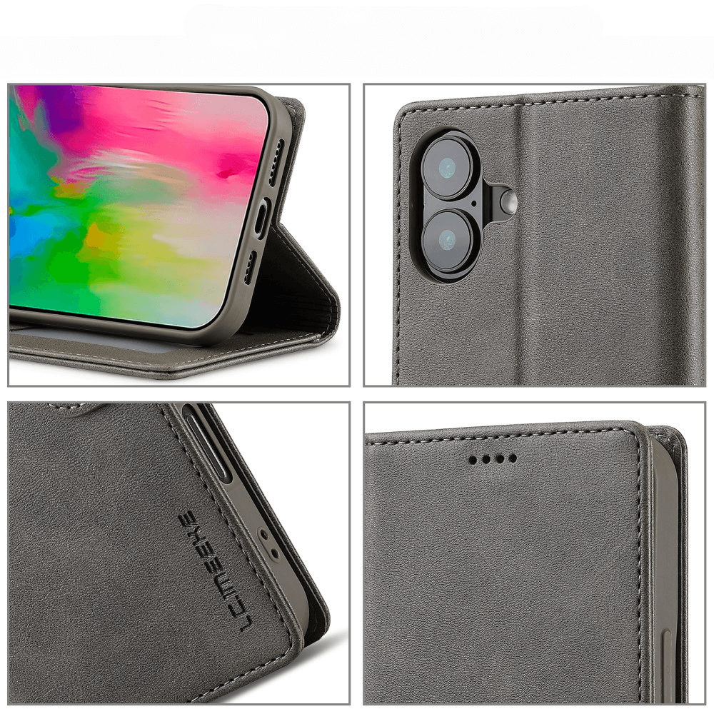 iPhone 16 - LC.IMEEKE Custodia in pelle