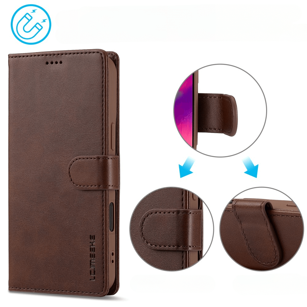 iPhone 16 Plus - LC.IMEEKE Custodia in pelle