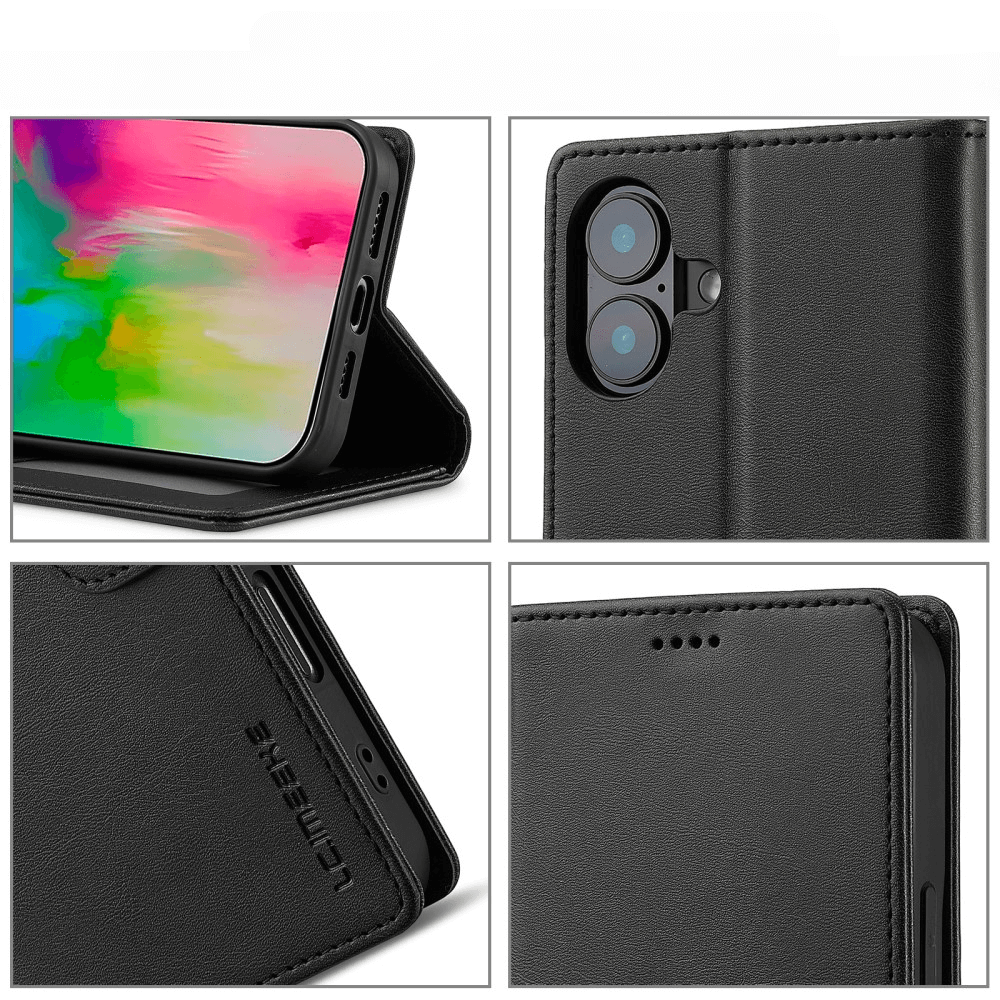iPhone 16 Plus - LC.IMEEKE Custodia in pelle