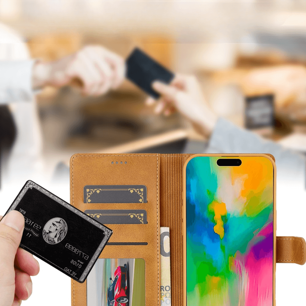 iPhone 16 Plus - LC.IMEEKE Custodia in pelle