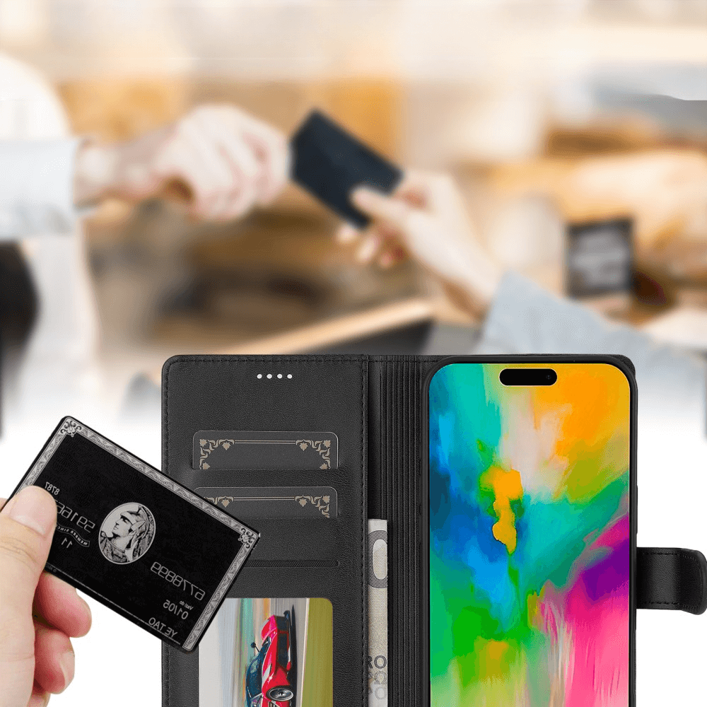 iPhone 16 Pro - LC.IMEEKE Custodia in pelle