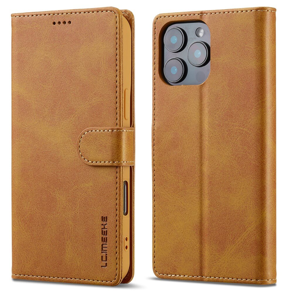 iPhone 16 Pro - LC.IMEEKE Custodia in pelle